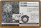 Laqué mat Plaque en tôle 18 x 12 cm Tracteur Steyr 70 000 Tracteurs sont gigantesques DekoNo7