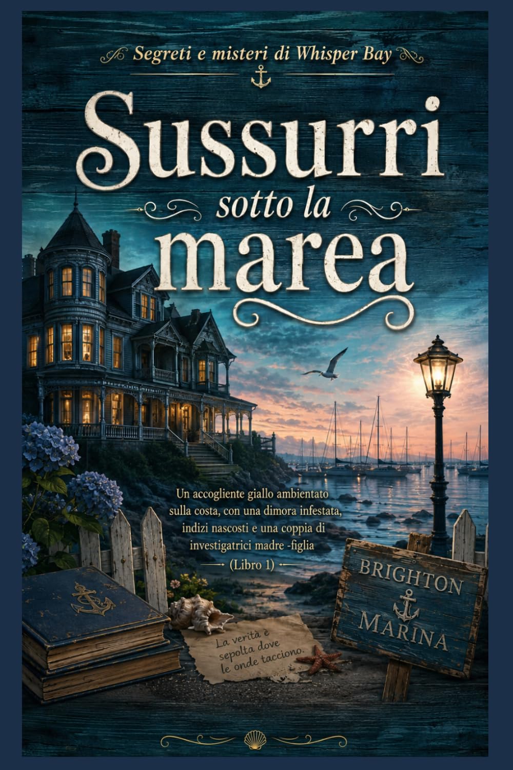 Sussurri sotto la marea: Un accogliente giallo ambientato sulla costa, con una dimora infestata, indizi nascosti e una coppia di investigatrici madre ... (Libro 1) (Segreti e misteri di Whisper Bay)