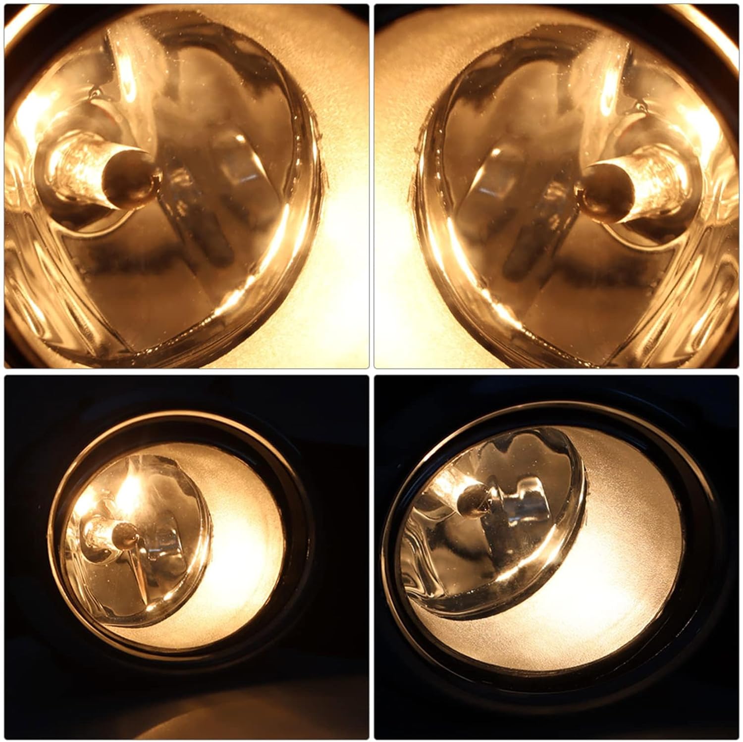 2Pcs Fog Lights Assembly with Bulb and Switch Wiring Kit Replacement for Sienna 2011-2015