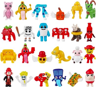 InteDesign 24PCS Steal a Brainrot Action Figures Set, Cute Italian 67 Tralalero Shark Strawberry Elephant Figures Animals, 5-10cm Funny Collectible Desk Toy for Decoration, Collection, And Fans Gift