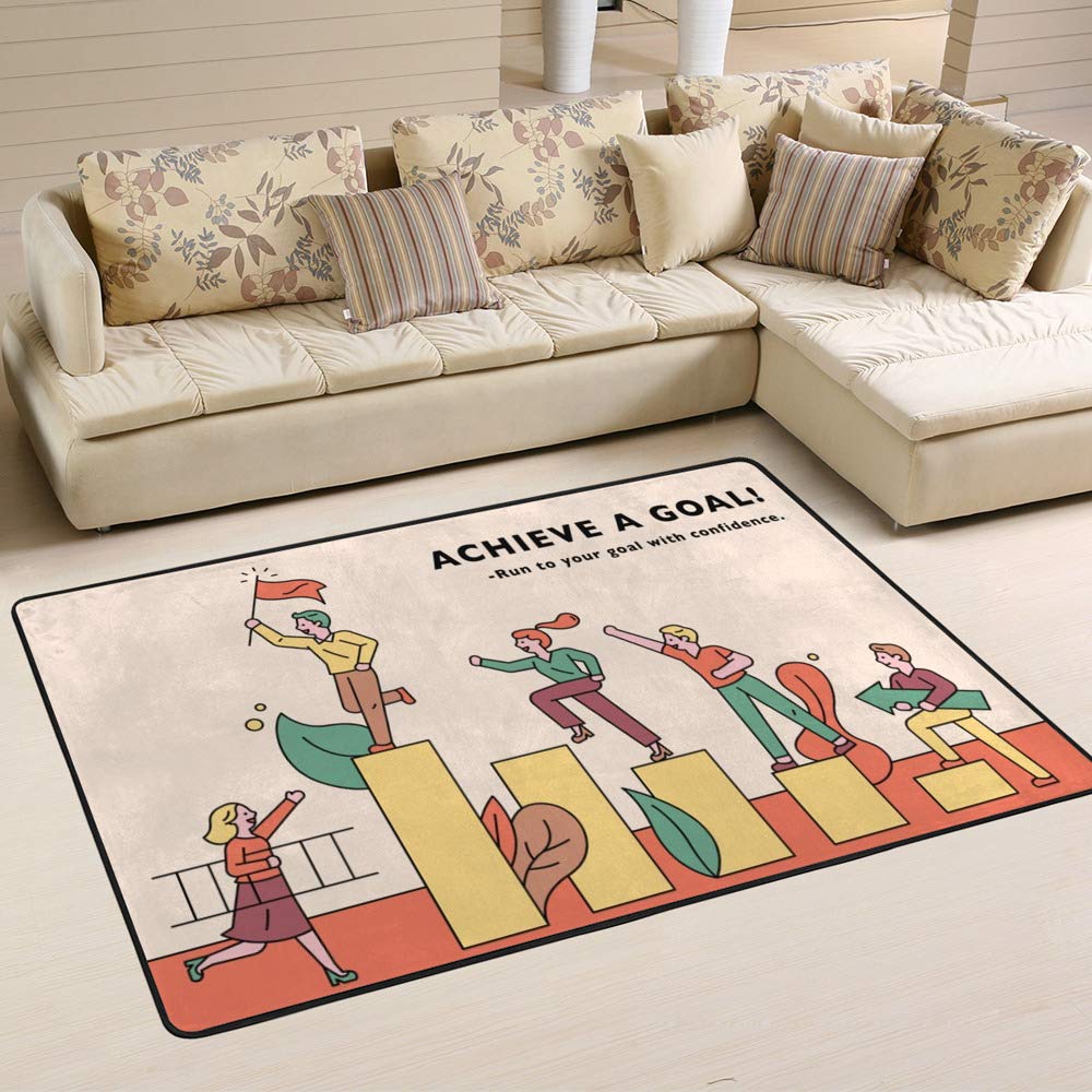 Tapis pour salon et chambre à coucher Ruchen format 60x39 inch cozy