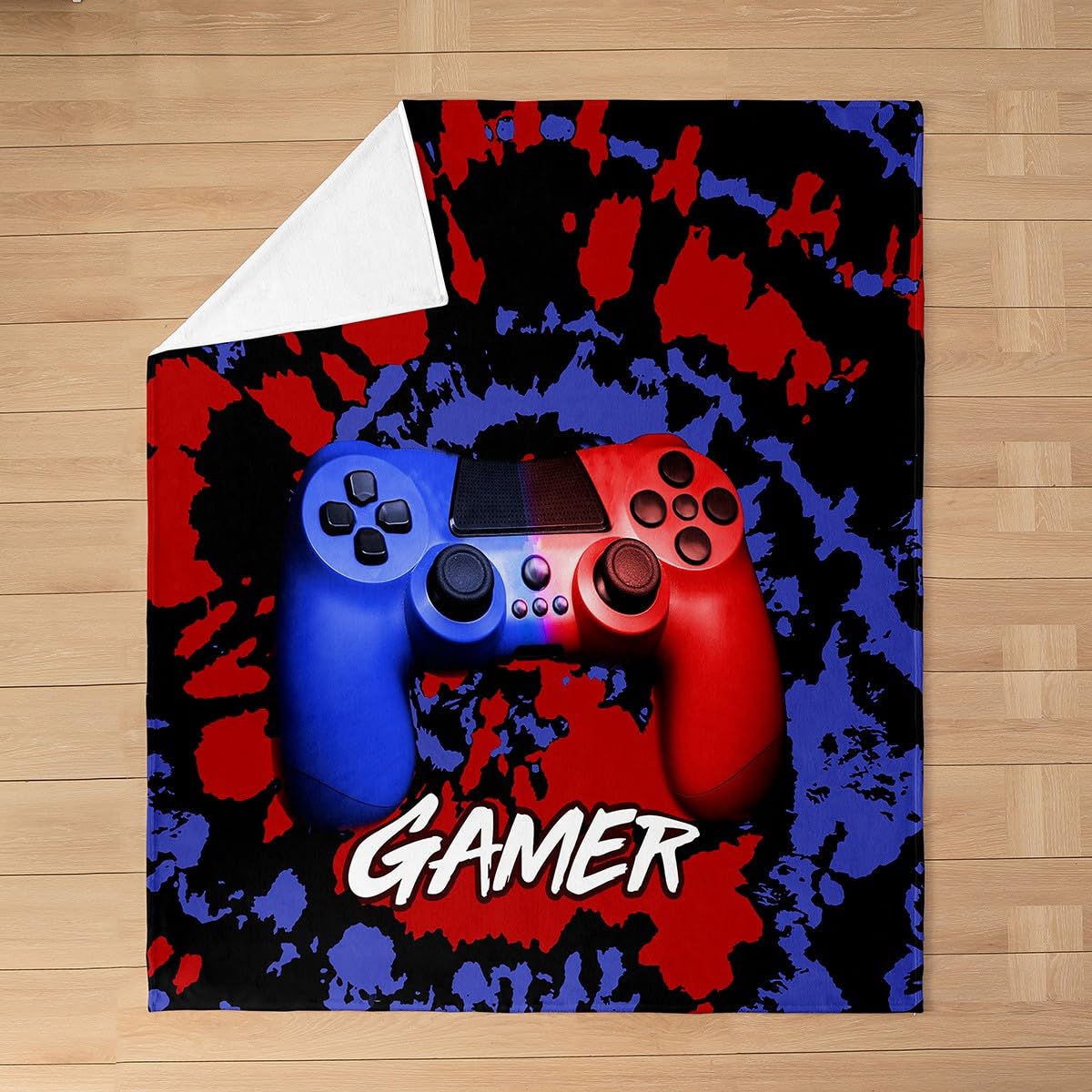 Loussiesd Coperta in pile per letto e divano, gioco per videogiochi, giochi per bambini, per tutte le stagioni, gioco e controller di gioco, coperta in peluche, 200 x 200 cm