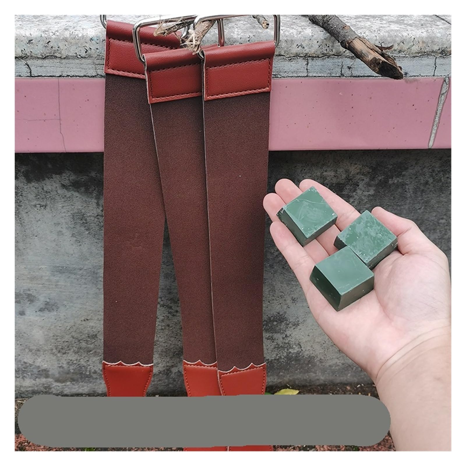 Cinghia abrasiva in pelle Affilacoltelli in pelle, cinghia da barbiere, cintura dritta, coltello pieghevole, affilacoltelli, for affilatura(Color 1-2pcs)