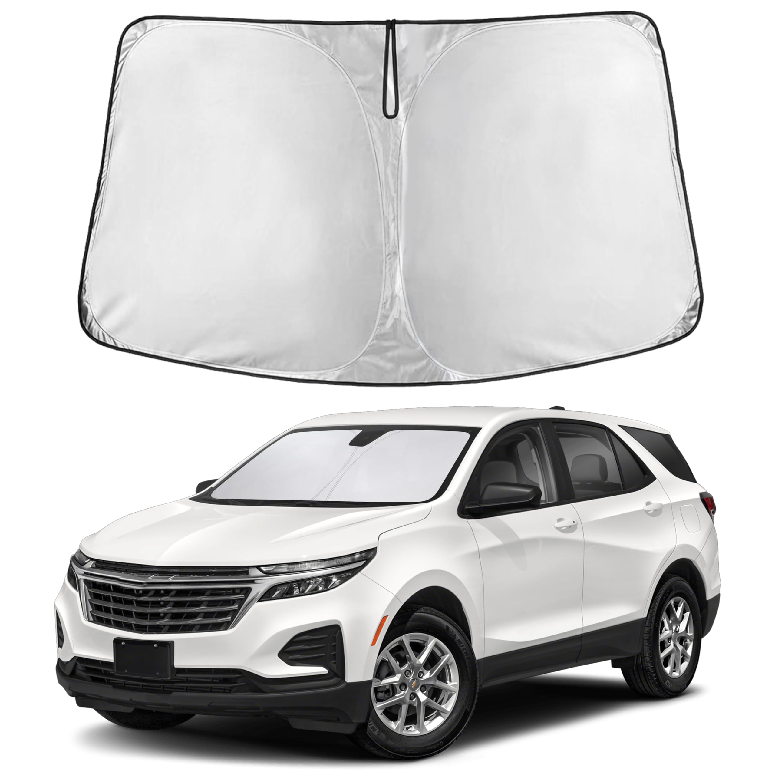 EcoNour Windshield Sunshade Compatible for Chevrolet Equinox 2018-2023 2024