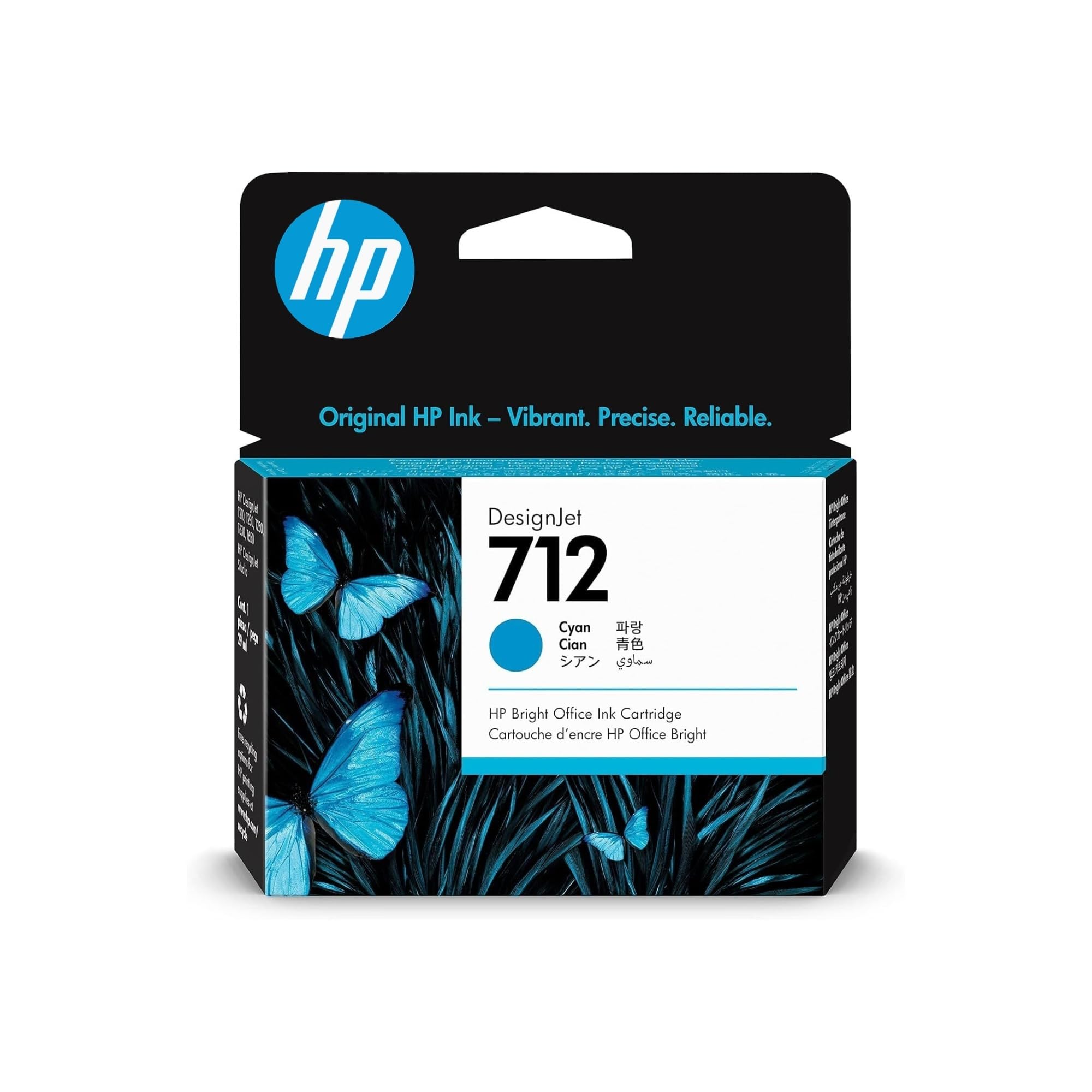 HP Stampante DesignJet T230 + 4 Cartucce 712 Nero, Ciano, Giallo e Magenta