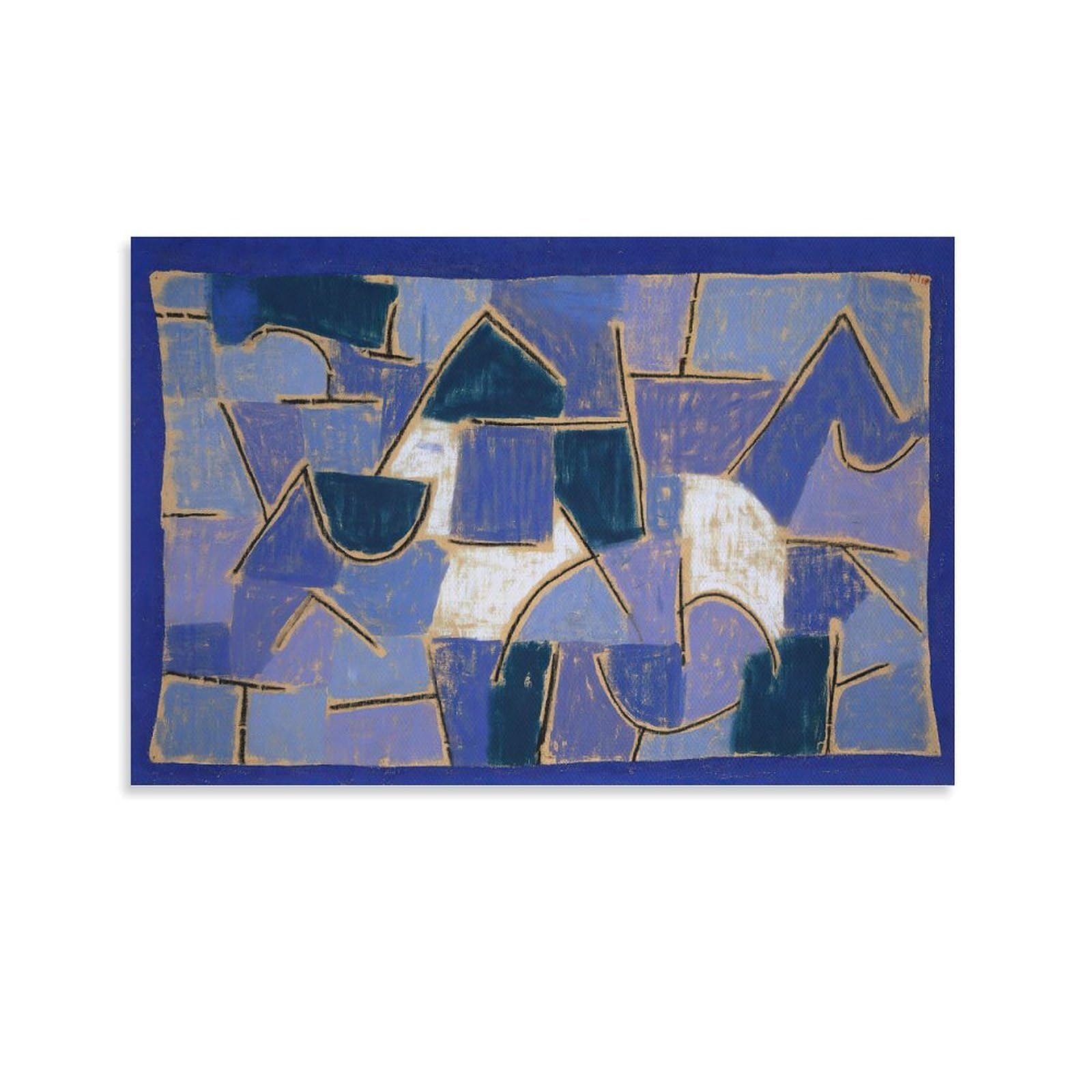 Painter Paul Klee Blaue Nacht 1 Posters Artworks Canvas Poster Wall Art Prints Home Modern Decor 24x36inch(60x90cm)