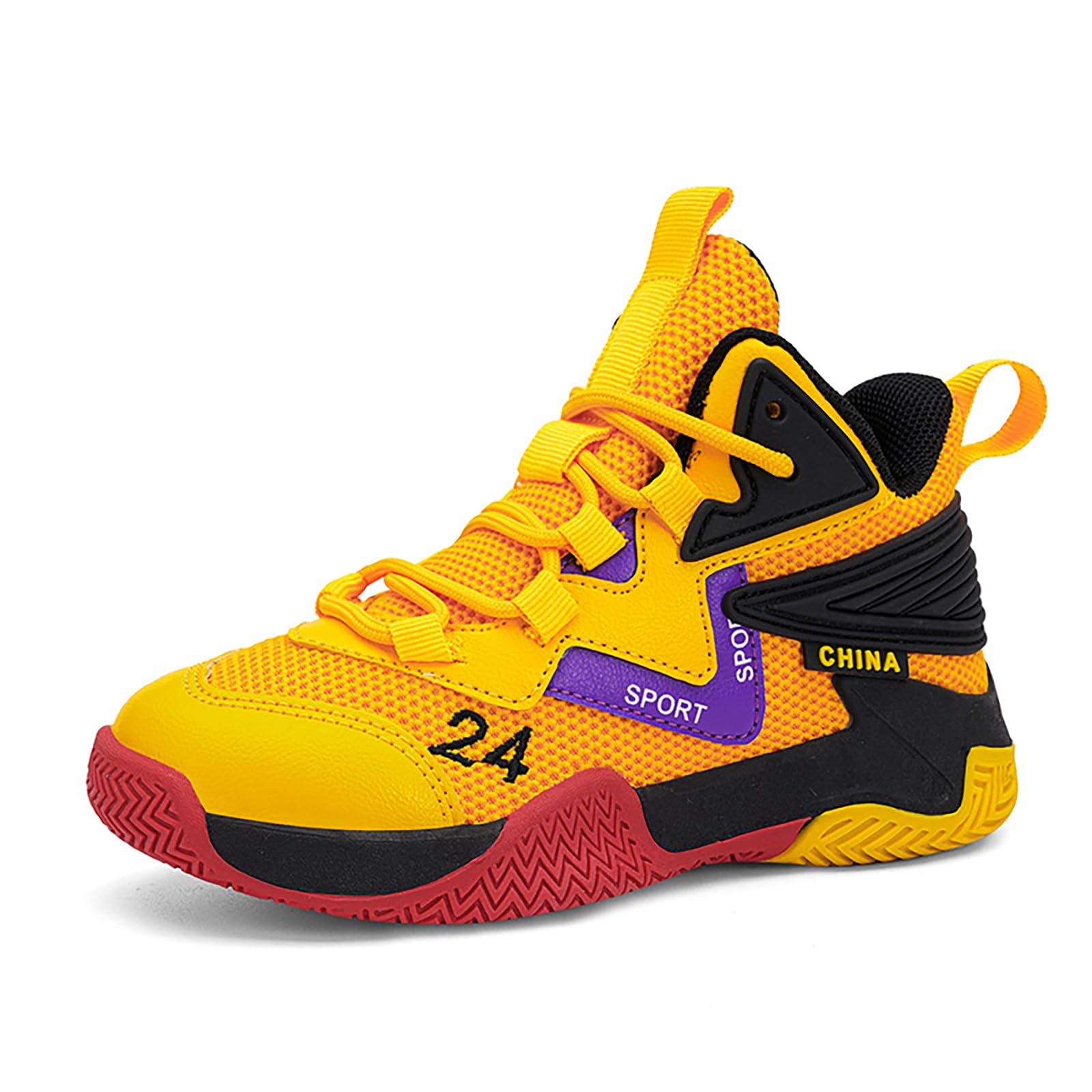 Boys Basketball Shoes Kids Basketball Sneakers Breathable Tennis Shoes for Boys Girls