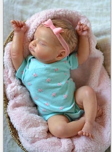 Miniatura 15 de Muñecas de bebé recién nacidas realistas de 20 pulgadas, cuerpo de tela suave con juguete de alimentación para niños a partir de 3 años