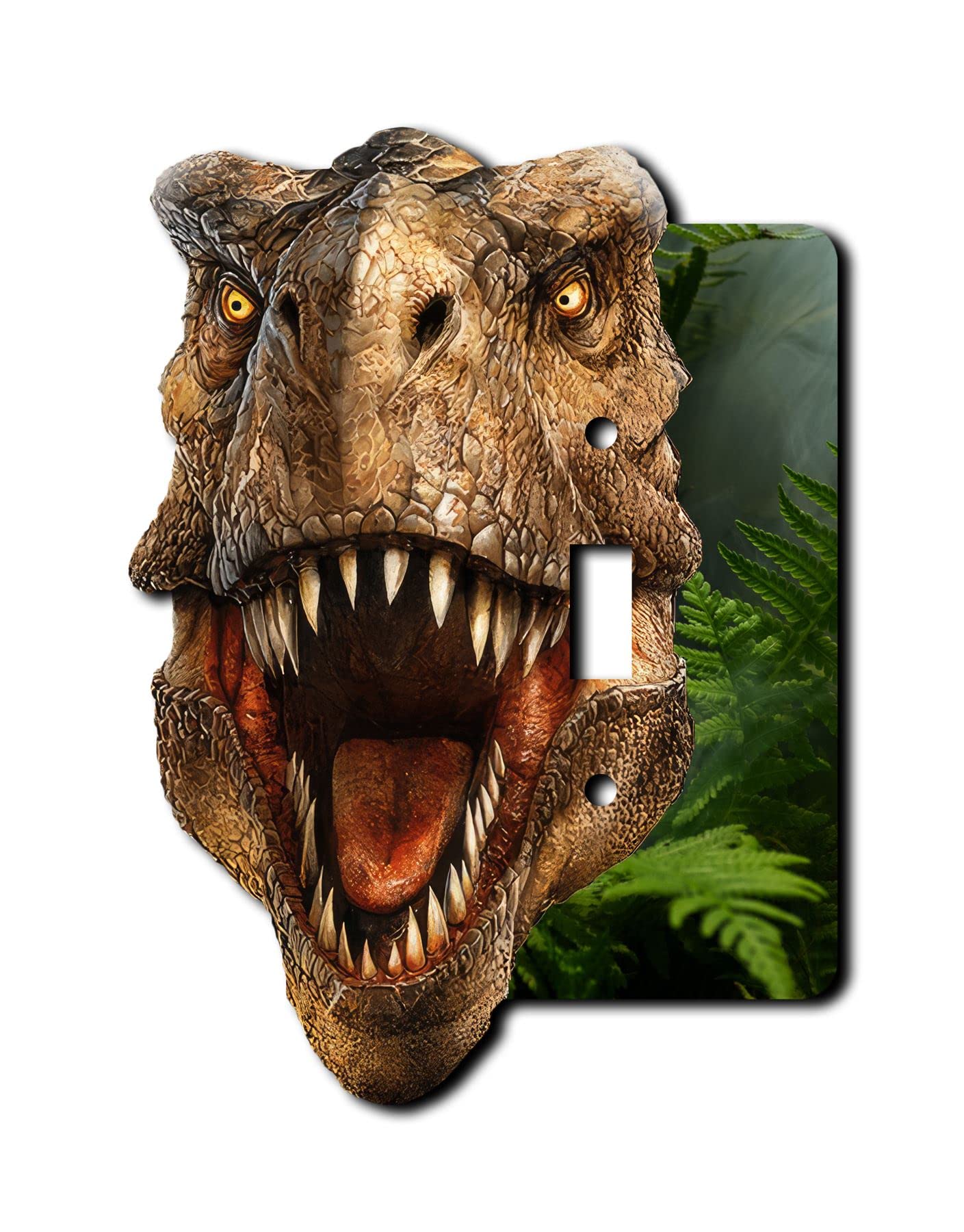 T-Rex Dinosaur Decorative Acrylic Cover - Single Light Switch