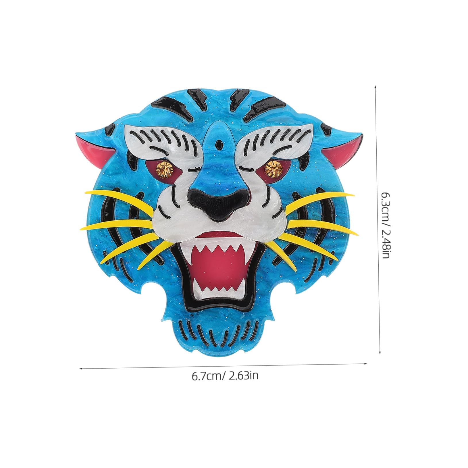 FRCOLOR Tiger Brosche Mädchen Taschenbrosche Anstecknadeln Taschenbrosche Für Frauen Anstecknadeln Rückseite Cartoon Süße Taschennadeln Pullover Clips Für Strickjacken
