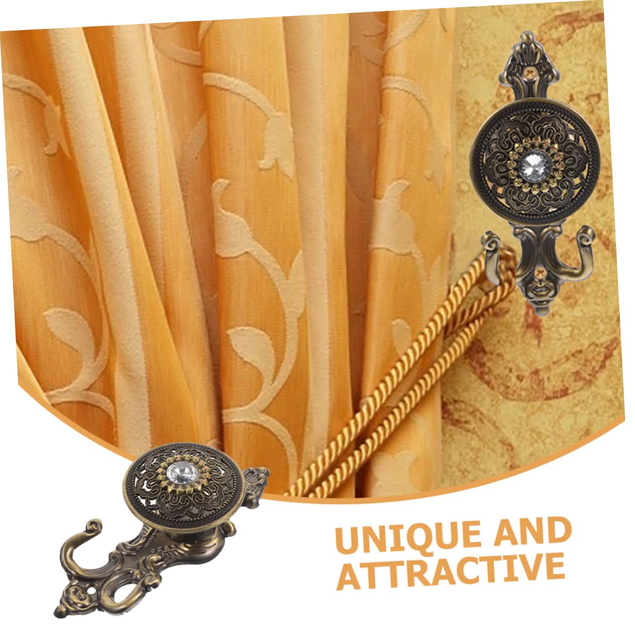 STOBAZA 16pièces Muraux pour Rideaux Décoratifs pour Chapeaux Et Manteaux Hangers Pratiques Et Élégants pour Salon Et Cuisine