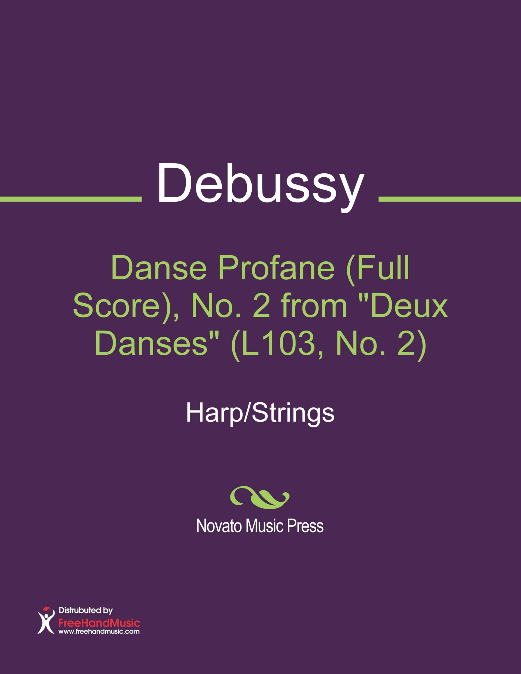 Danse Profane (Full Score), No. 2 from "Deux Danses" (L103, No. 2) Sheet Music (Harp/Strings)