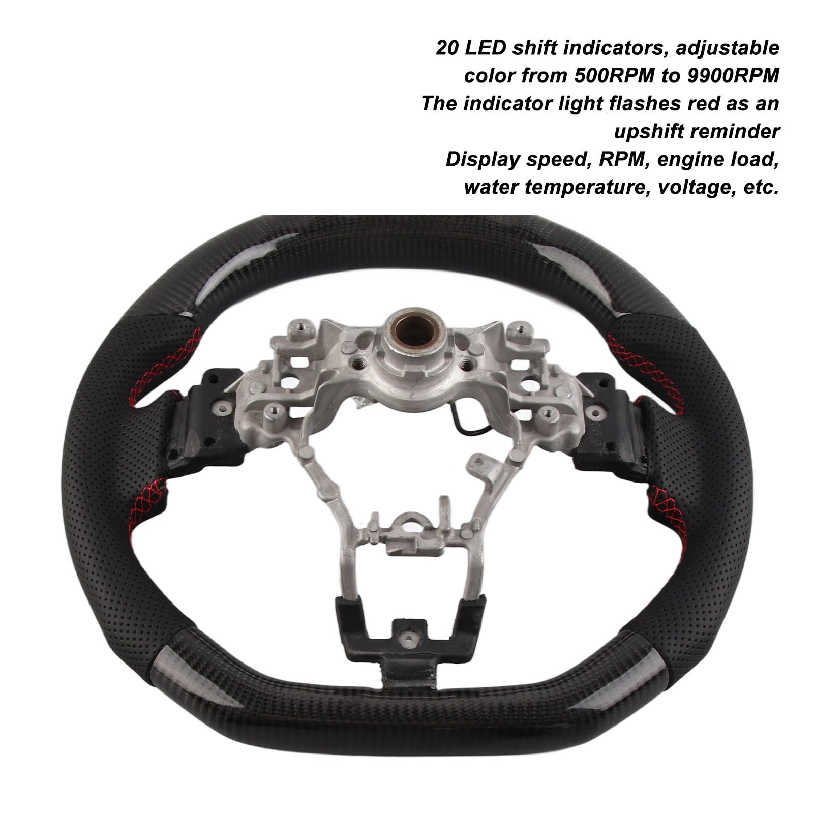 Acouto Lumières LED En Fibre De Carbone Pour Volant C8 S6 RS6