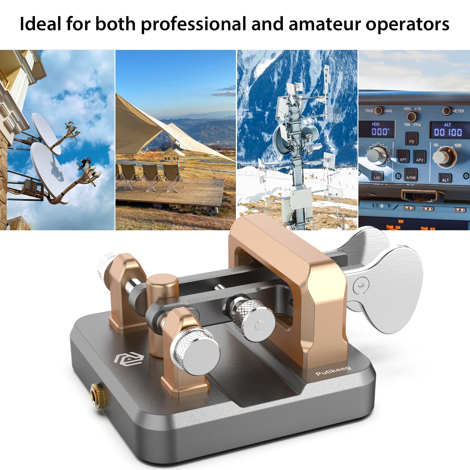 Amazon.co.jp: PUTIKEEG アマチュア無線電気キー モールス信号練習機