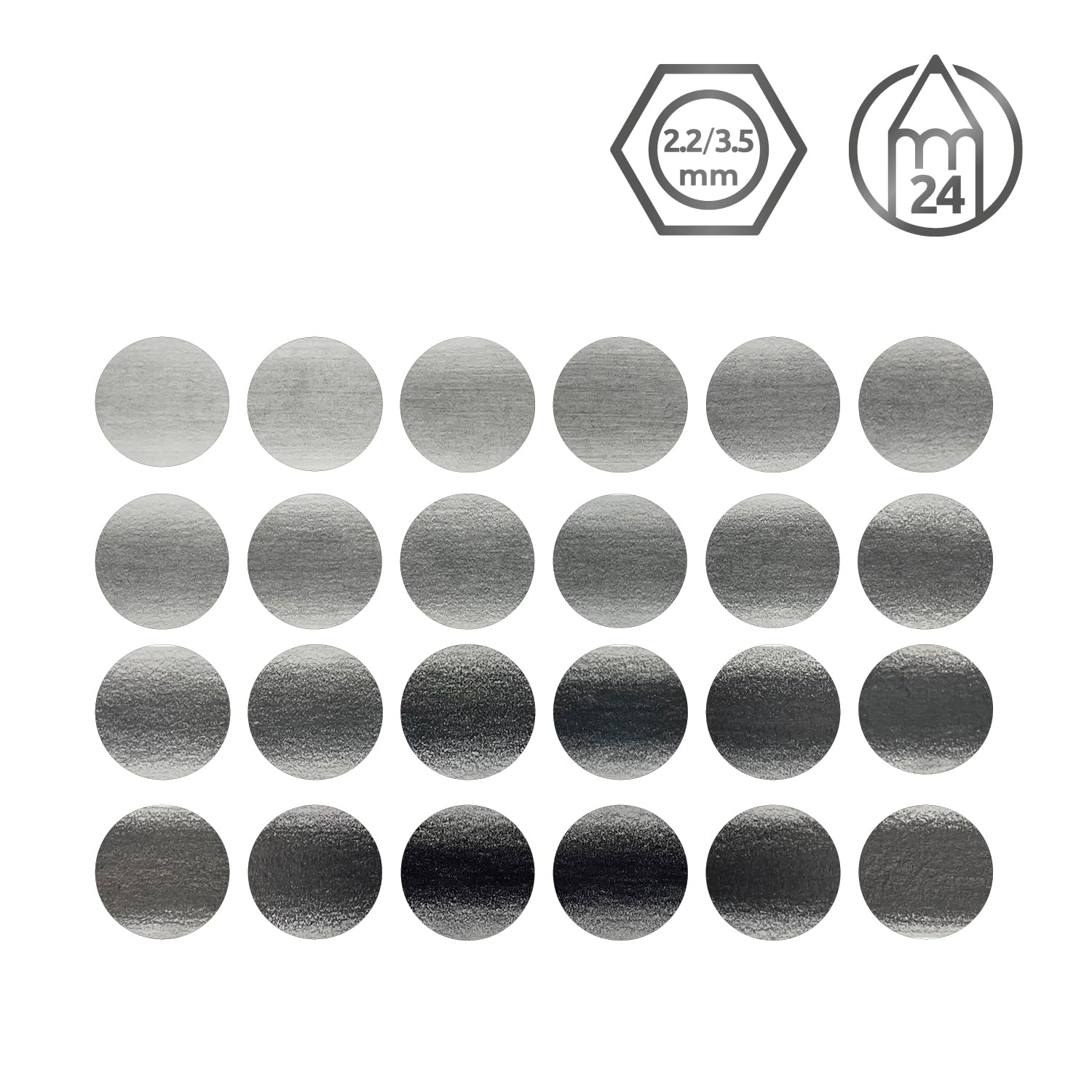 Derwent Graphic Pencils, Metal Tin, 24 Count (34202)