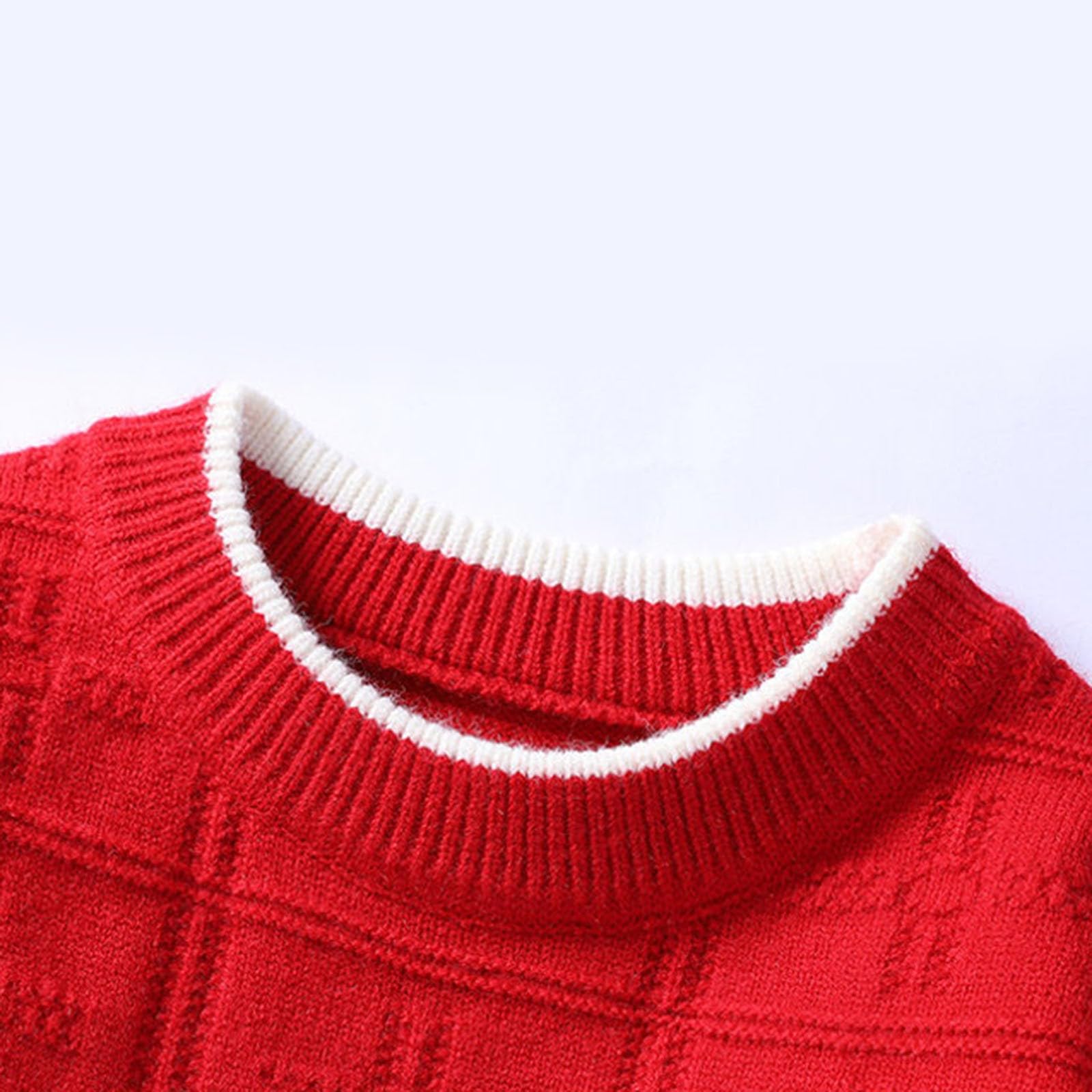 Suéter de Invierno Estilo Retro Jacquard, Suave y cálido, Tejido de Hilo Texturizado, cómodo y Casual, de Manga Larga, Ideal para el frío y para Uso Diario.