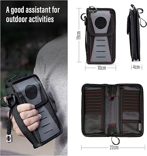 Miniatura 8 de TACTICAL GEEK Block D 8G EDC bolsa multiusos, bolsa Molle EDC para dispositivos, cartera de nailon, organizador multifuncional Molle para llevar