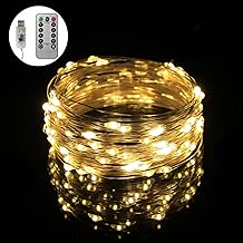 LED Illumination Light String Light, 5.6 ft (5 m), 50 Bulbs, USB Type, Jewelry Light, Fairy Light, Remote Control, 8 Modes, Flashing, Lighting, Waterproof, Dustproof, Indoor/Outdoor, Halloween,