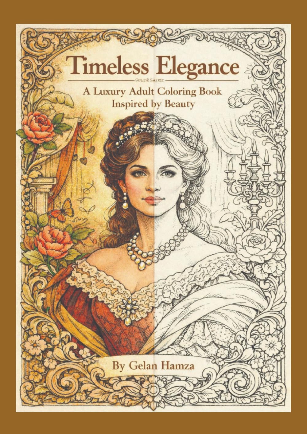 Timeless Elegance: A luxury adult coloring book inspired by beauty