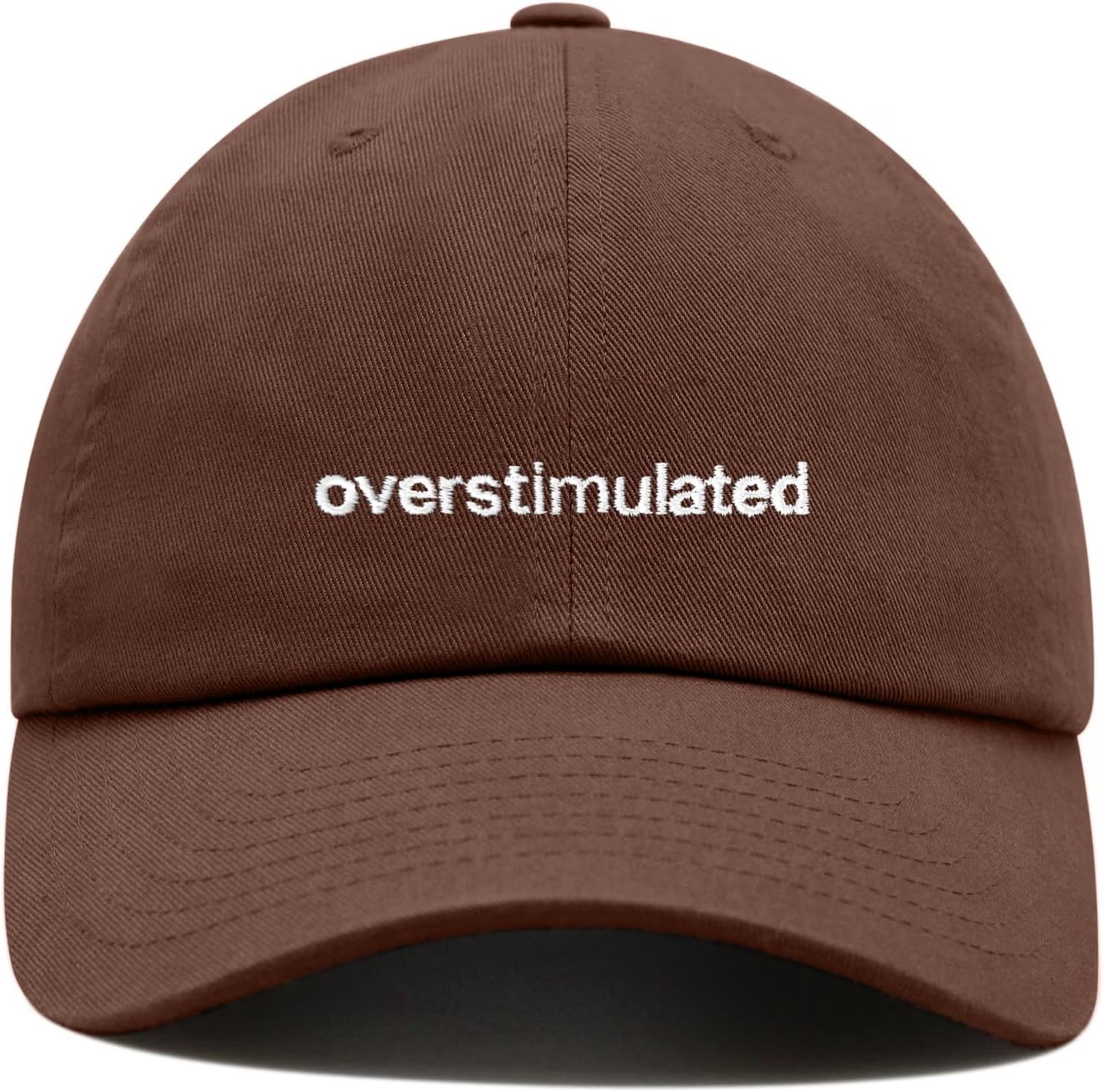 Overstimulated Baseball Cap Embroidered Cotton Adjustable Dad Hat