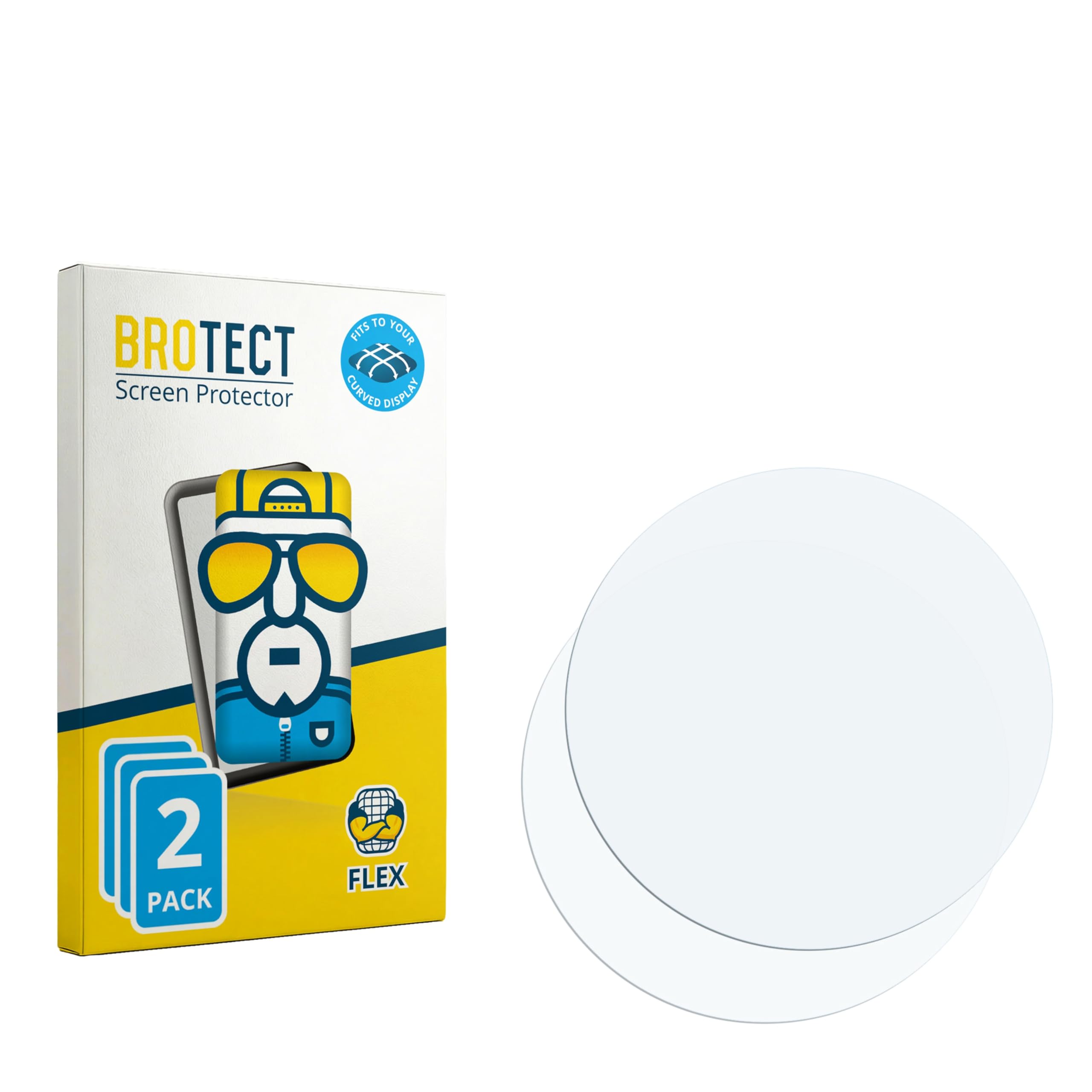 BROTECT 2 Stück Full-Cover Schutzfolie für Anio 6 Full-Screen Displayschutz-Folie [3D Curved, Anti-Fingerprint, Kristall-Klar]