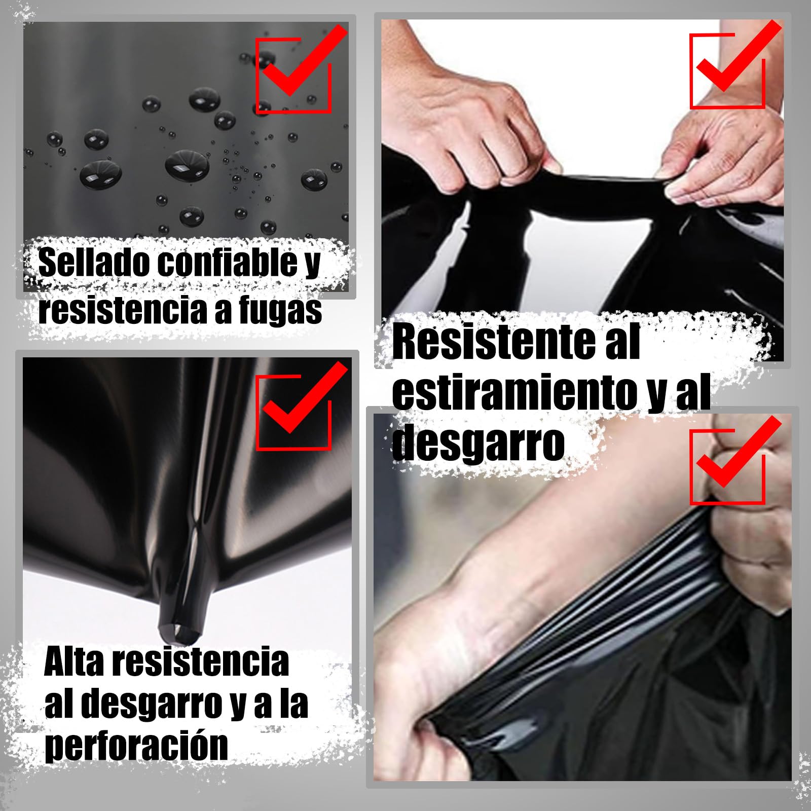 Membrana durevole per stagno per piscine per pesci rivestimento impermeabile resistente agli strappi Copertura per piscina da giardino 6 × 11 m Pellicola impermeabilizzante per stagni pesanti