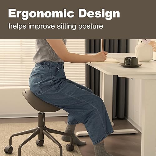 Vista 28 de Taburete hidráulico giratorio 503 de altura ajustable para clínica, enfermería, spas, salones de belleza, dentistas, oficina en casa