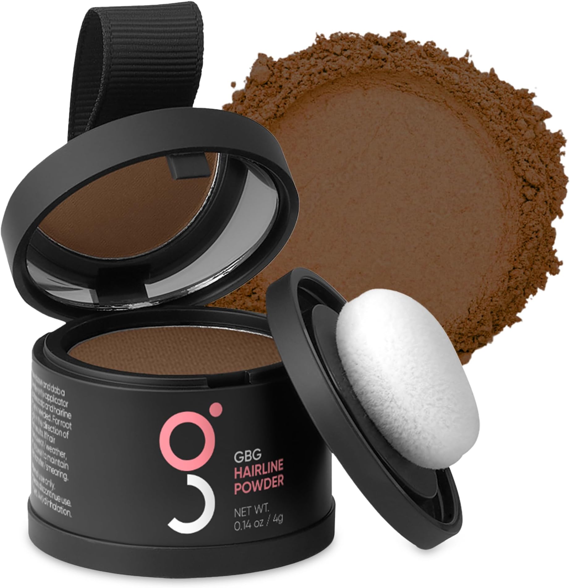 GBG Hairline Powder, Light Brown - 48-Hour Coverage Root Touch Up Powder for Bald Spots, Instant Hair Loss Concealer & Brightening Highlights - Hair Fillers for Thinning Hair for Women & Men, 4g