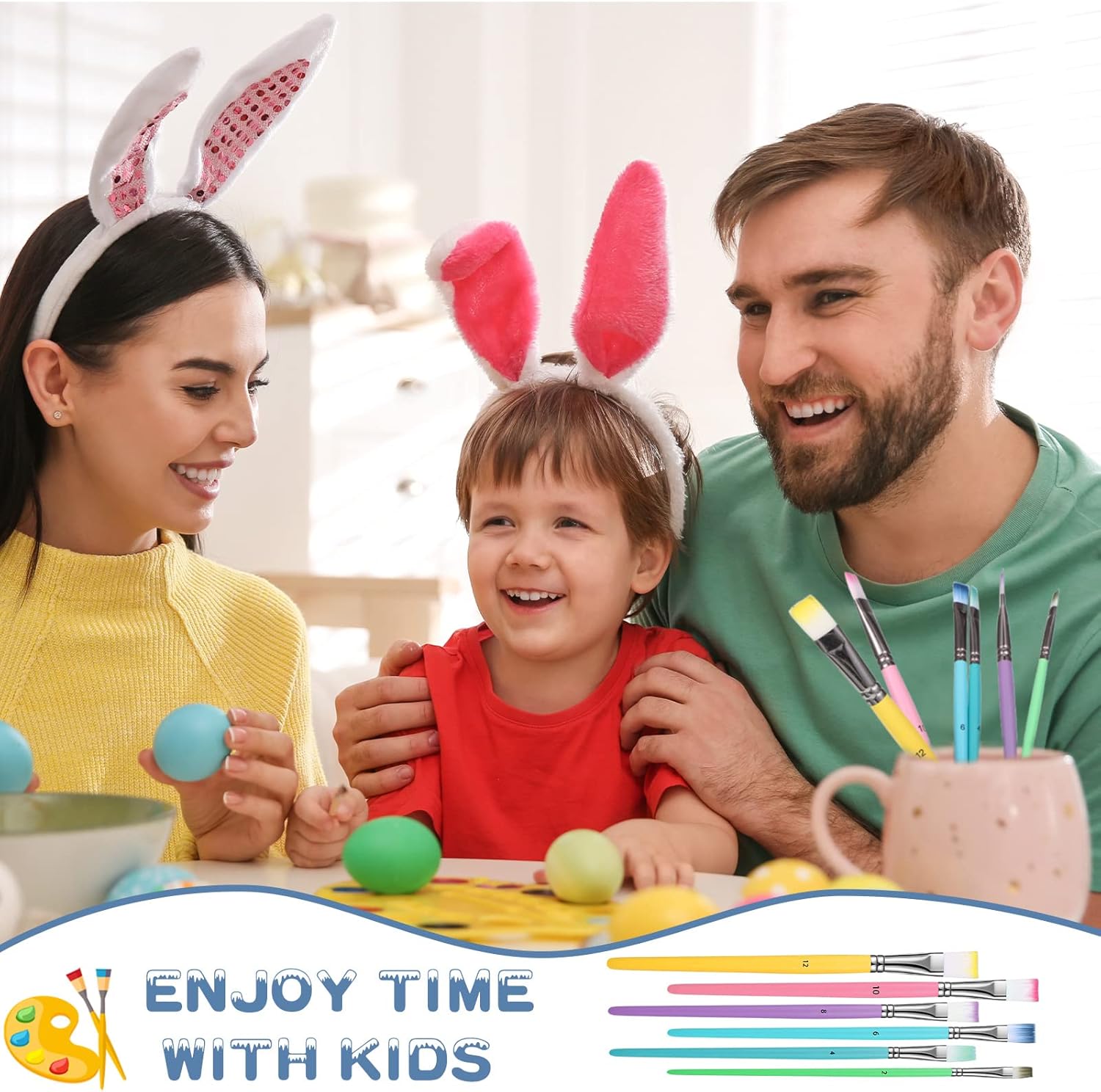 12 Packs Paint Brush Set Kids Toddler Flat Paintbrushes Nylon Hair Craft Paint Brushes Oil Watercolor Kids Art Paintbrushes Paint Supplies for Kids Adult Artist Drawing Arts Painting, Assorted Colors : Toys & Games
