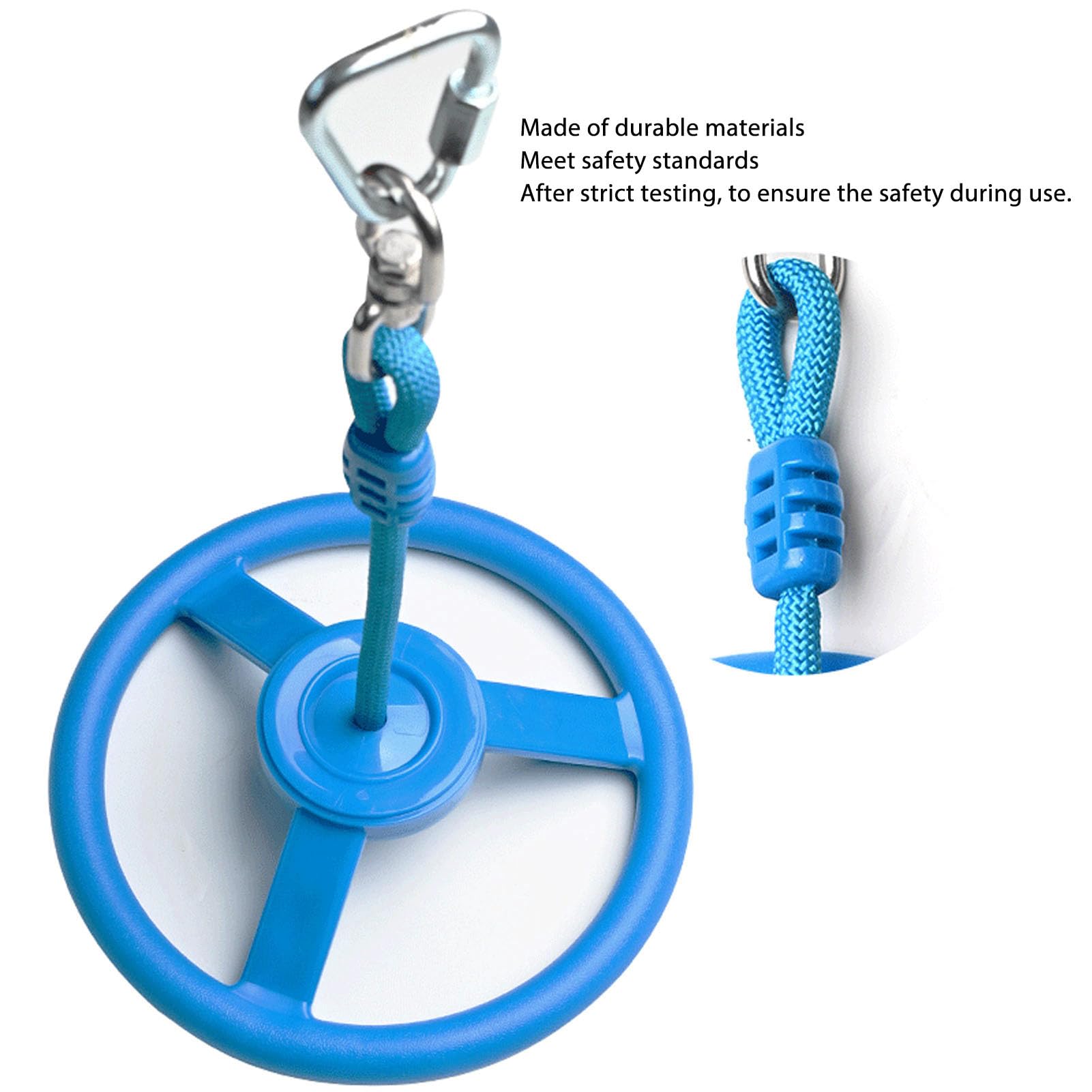 Rueda Giratoria para Gimnasio Infantil, Juego De Rueda De Mono Columpio Portátil con Cuerda, Equipo De Juego Multifuncional para Interior Y Exterior para Niños, Construcción De Plá