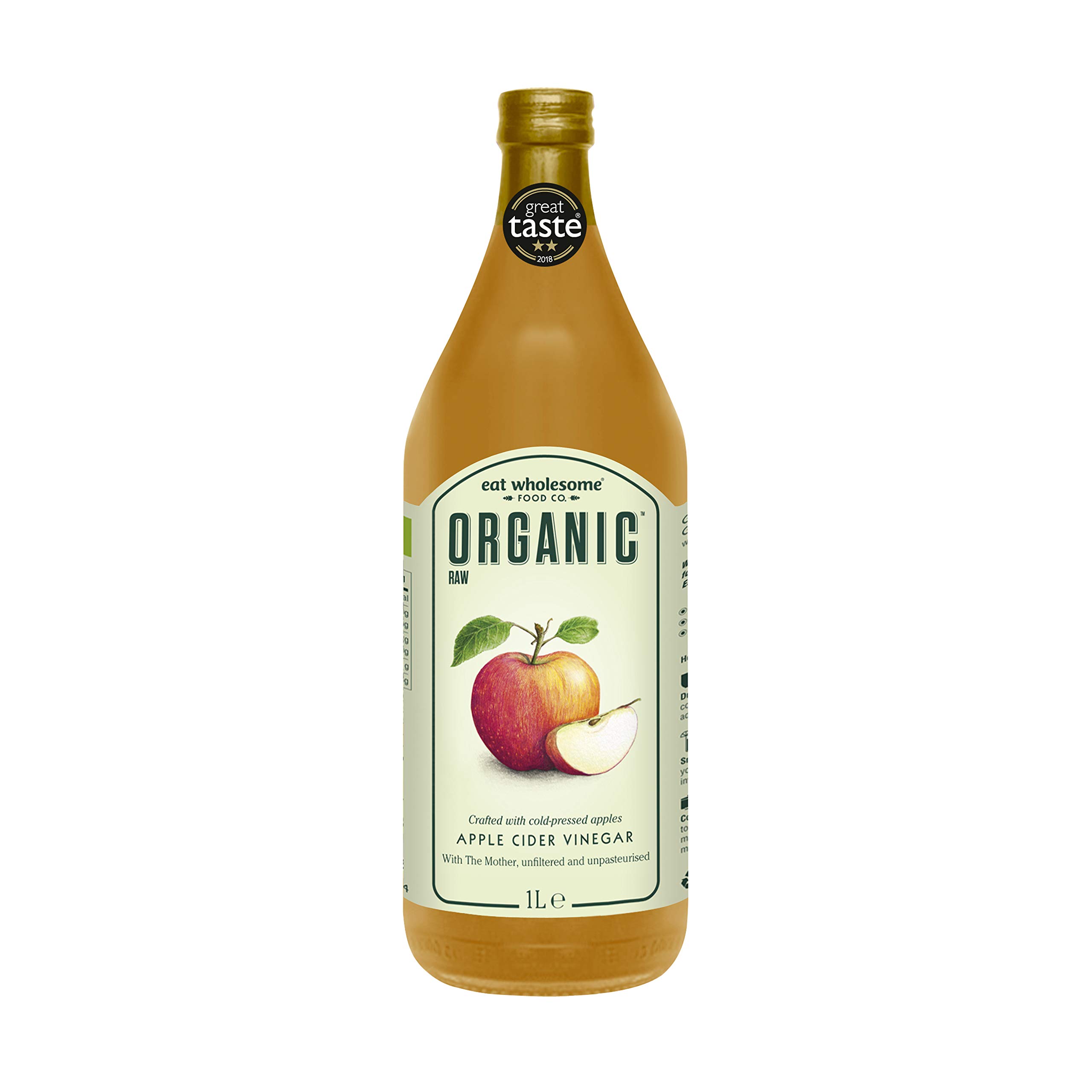 Eat Wholesome Organic Raw Apple Cider Vinegar Unfiltered with The