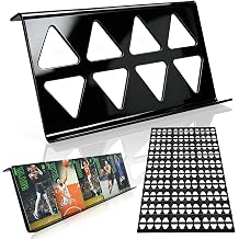 30 Modular Trade Card Risers | Black Acrylic