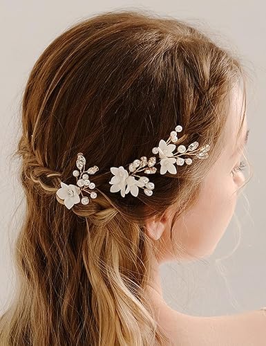 Horquillas para el pelo de boda con diamantes de imitación de perlas, accesorios para el cabello de novia, accesorios para el cabello con perlas de disponible en Yaxa Peru