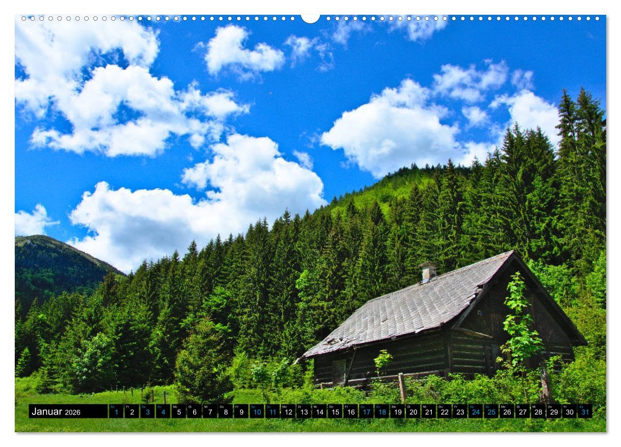 Slowakei - Abseits der Hohen Tatra (Wandkalender 2026 DIN A2 quer), CALVENDO Monatskalender: Eindrücke aus dem Burgenland Europas (CALVENDO Natur)