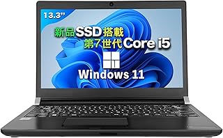 【整備済み品】 パソコン ノート 東芝 dynabook R736 office付き Windows11pro搭載 高性能CPU 第7世代 Core i5 ノートPC 13.3インチ軽量 ノートパソコン 日本語キーボード/Bluetooth/WIFI搭載/WEBカメラ搭載/無線マウス付き/初期設定不要 ラップトップ laptop (メモリー8GB,SSD 256GB)