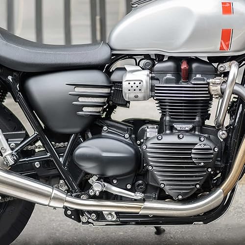 Miniatura 8 de Accesorios de motocicleta izquierda y derecha de la batería de carenado lateral tapa del marco para Triumph Street CupStreet TwinStreet Scrambler