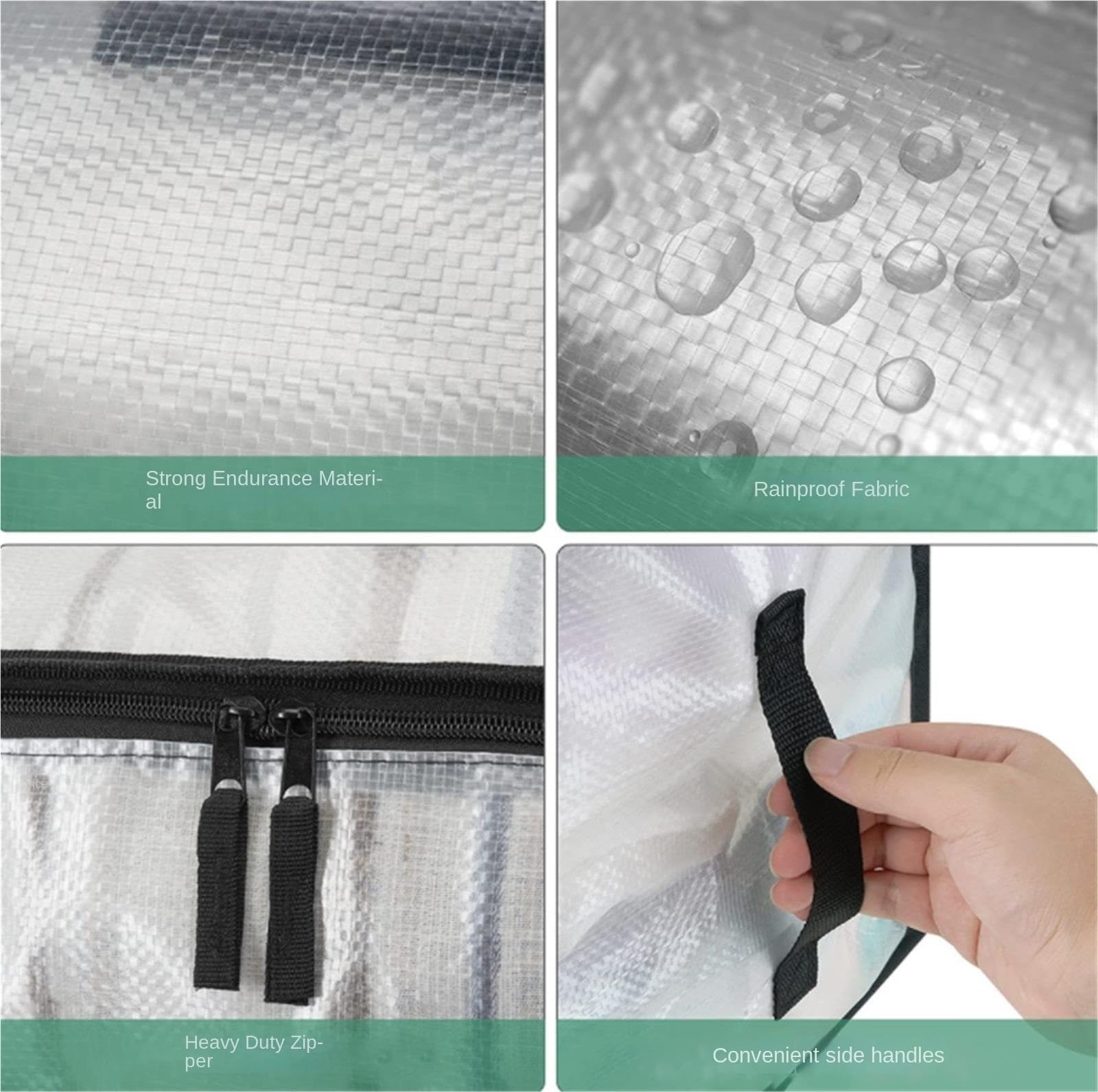 Bolsas Almacenaje Ropa Bolsa De Almacenamiento Transparente con Cremallera Y Asa, Bolsa De Mano For Ropa, Mantas, Almacenamiento De Edredones Organizador Armario para Edredones(69 * 27 * 45cm)