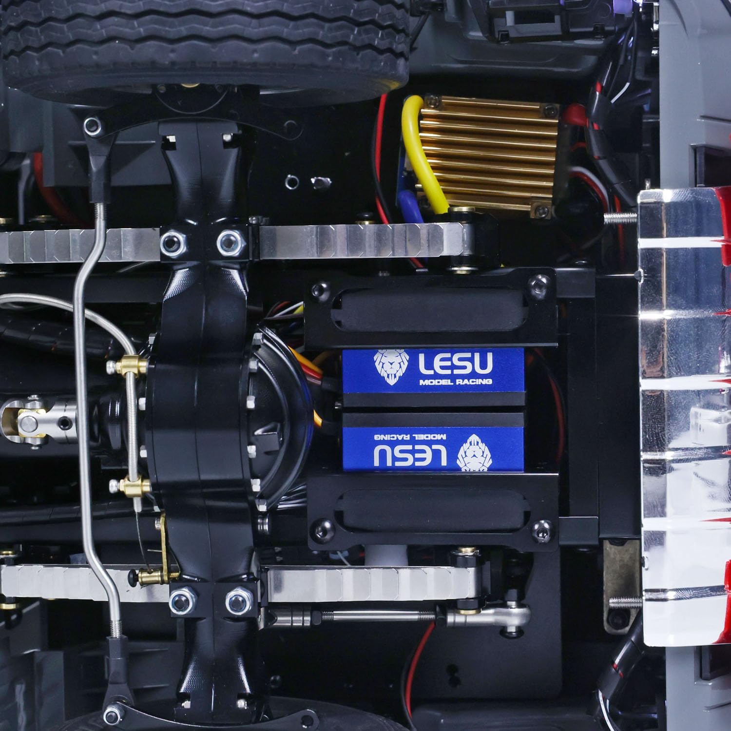 1/14 8X8 LESU Metal RC Tractor Truck I6S Remote Control RTR Car Lock Differential Servo Motor Sounds Lights for Adult Hobby