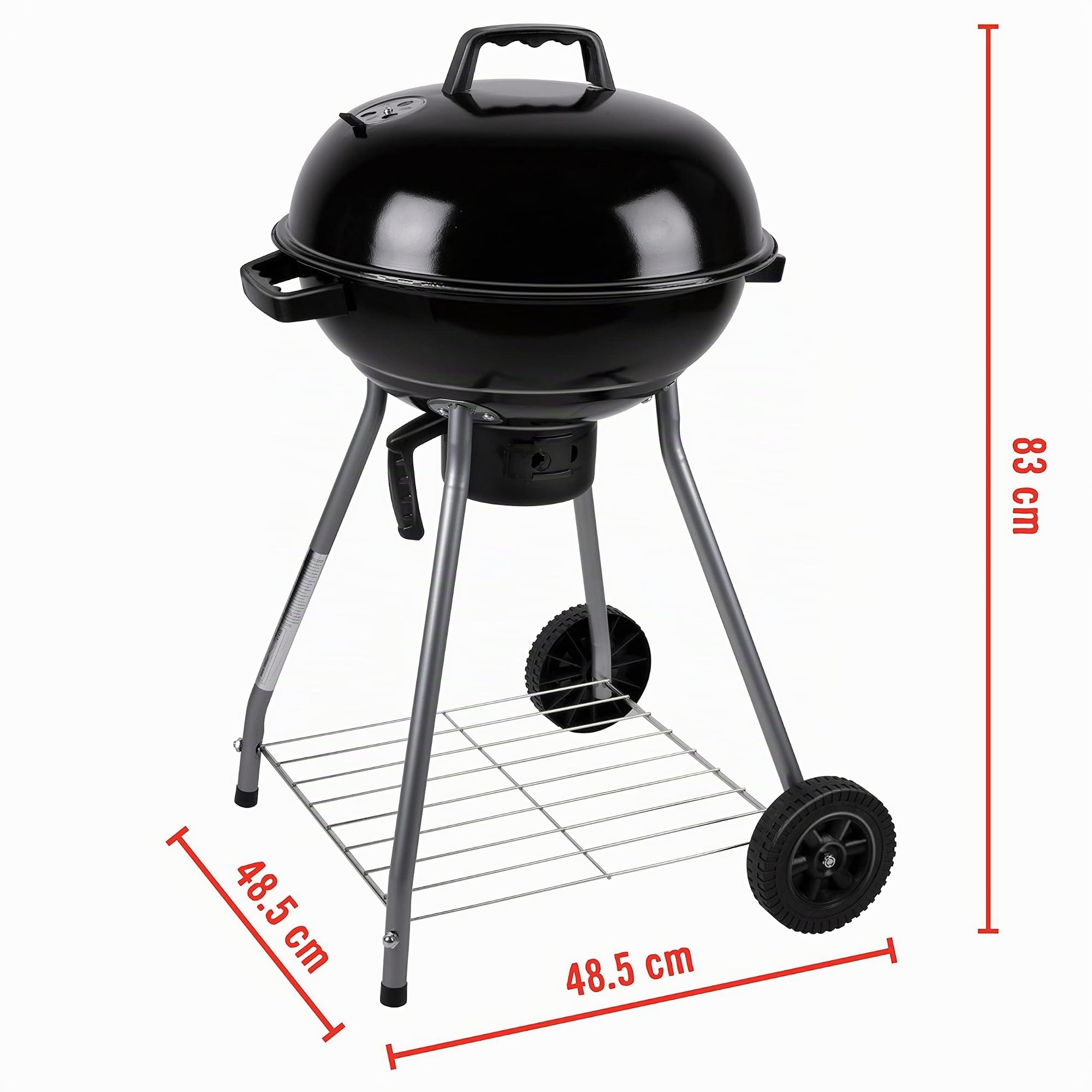 BBQ Collection Barbecue a Carbone - Barbecue a Sfera - BBQ - con Coperchio - Ø 45 cm - Nero