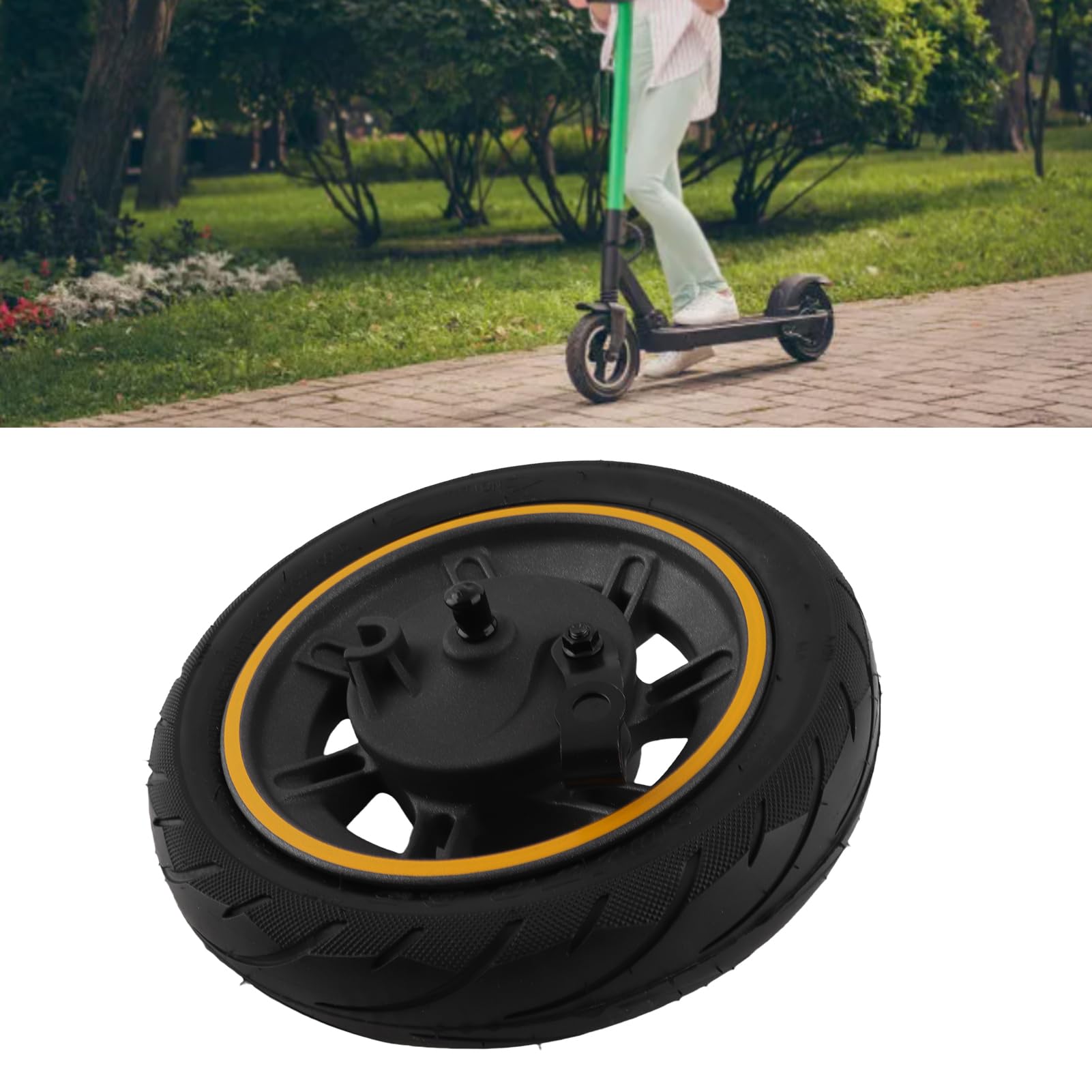 Roues de Rechange pour Trottinette, Roue Avant de Scooter 10 Pouces 60/70-6.5 Avec Remplacement de Pneu Sans Chambre à Air pour 9 G30, Accessoires de Pièces de Scooter
