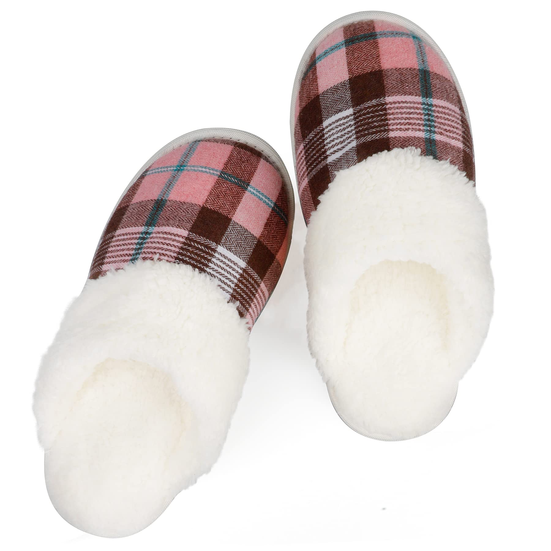 riemot Women's Men's Furry Warm Slippers, Memory Foam Slippers Comfortable Closed Toe House Slippers Shoes Anti Slip Sandals Lightweight Winter Indoor Slippers — view 12