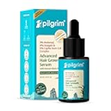 Pilgrim Advanced Hair Growth Serum with Redensyl 3%, Anagain 4% & Baicapil | Hair Fall Control & Regrowth | Korean Black Rice | For Men & Women, 1.01 Fl Oz (30ml)