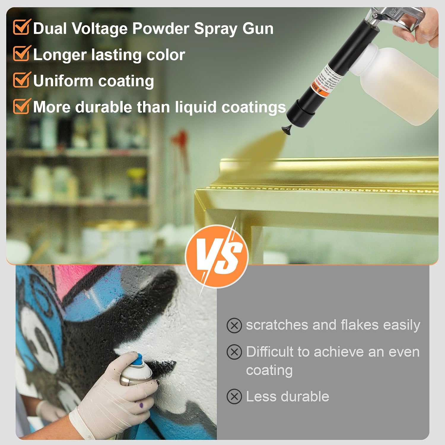 Powder Coating System, Electrostatic Output Powder Coating Kit