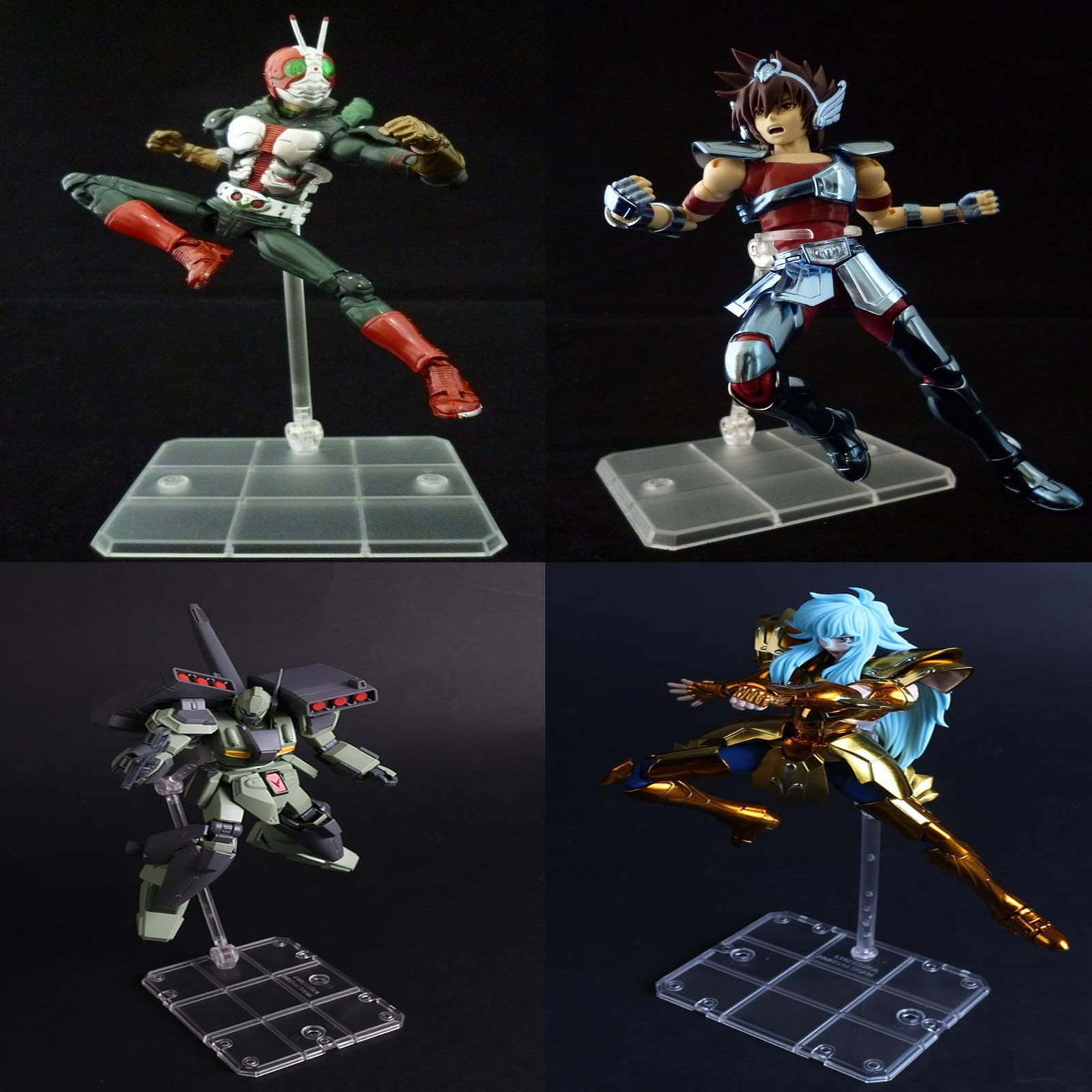 Amazon.co.jp: Aftago プラモデル フィギュア スタンド 12個入り 台座