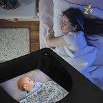 South to East Slumber Crib Blackout Cover, Portable Travel Crib Canopy Cover with Carry Bag, Breathable Sleeping Pod Shade for Playpen, Stretchy Netting Canopy Cover for Pack N Play Playard