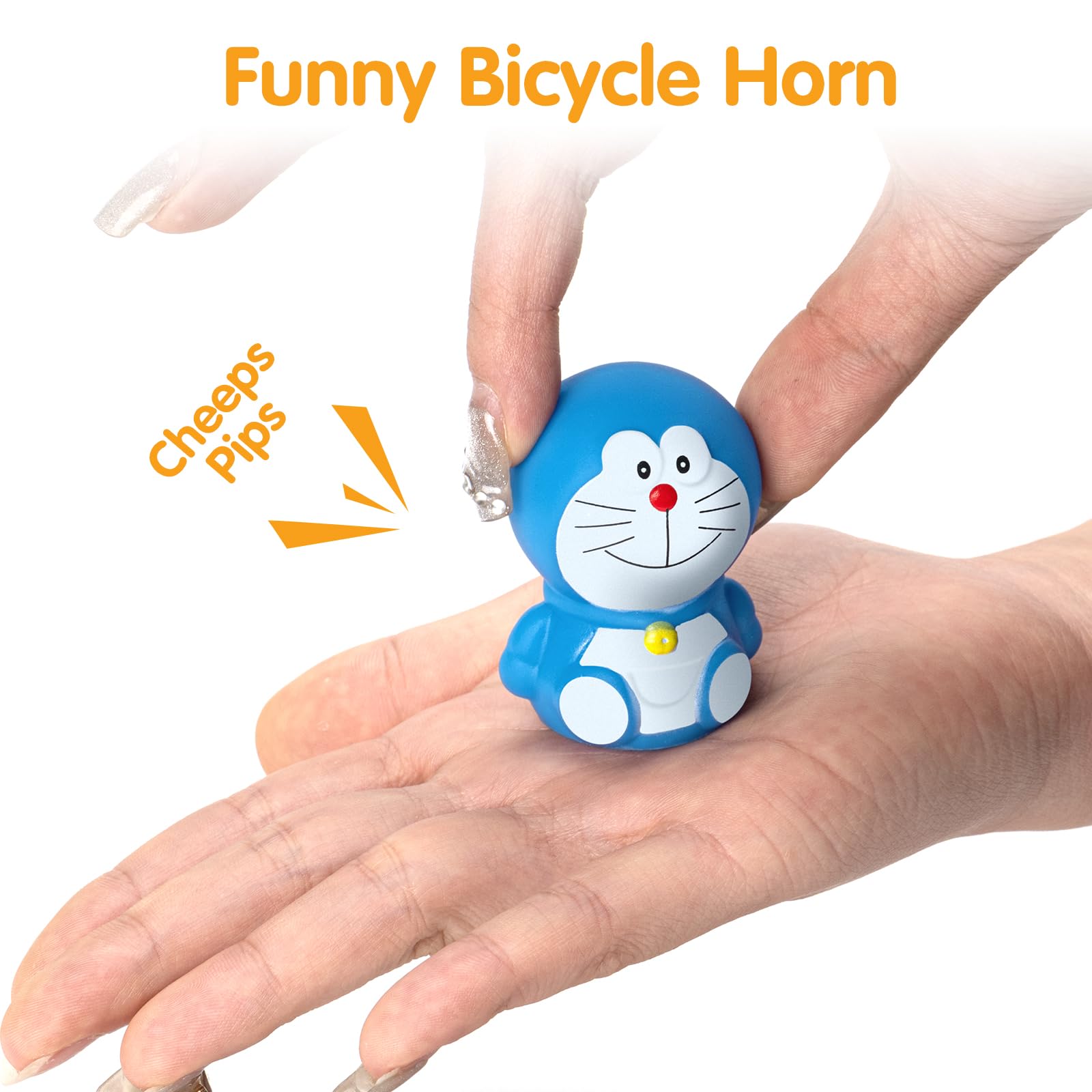 Duck Bike Bell, Kids Bike Bell, Rubber Doraemon Bicycle