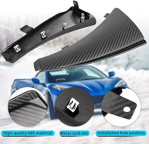 Miniatura 4 de 4 protectores de salpicaduras delanteros y traseros extendidos, compatibles con Chevy Corvette C8 Stingary Z51 2020-2024, ruedas de repuesto para