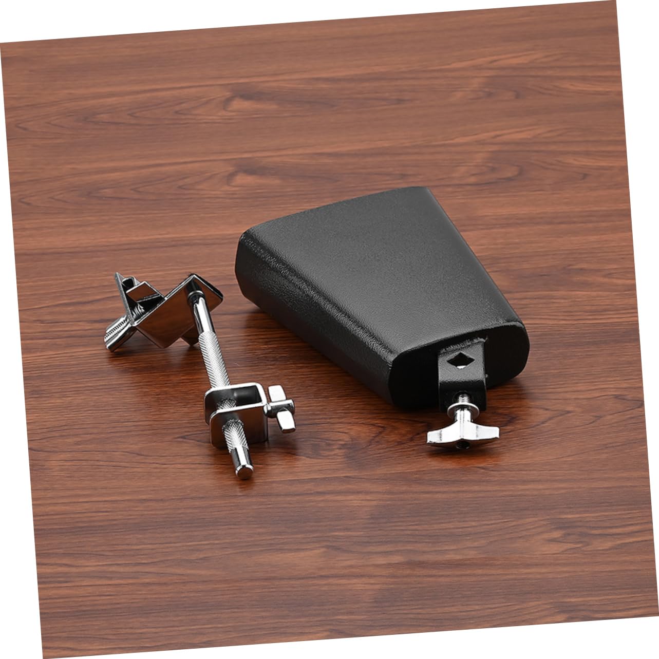 Sosoport Drum Kit Cow Bell Professional Percussion Accessory Smooth Polished Tambourine Clamp