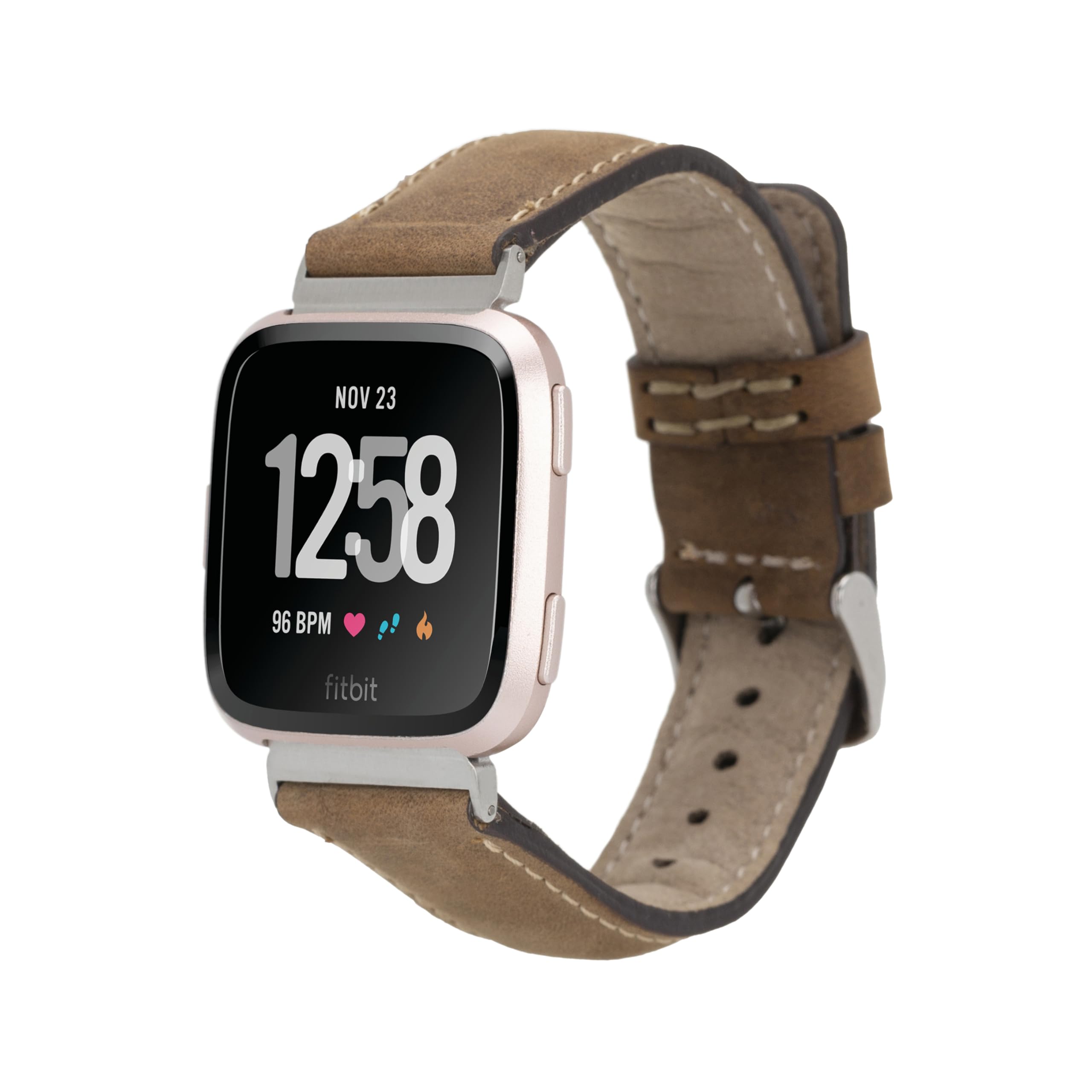 HARDISTON Smart Watch Band Compatible With Fitbit Versa 1 Versa 2 Versa Lite Handmade Genuine Leather Fitbit Watch