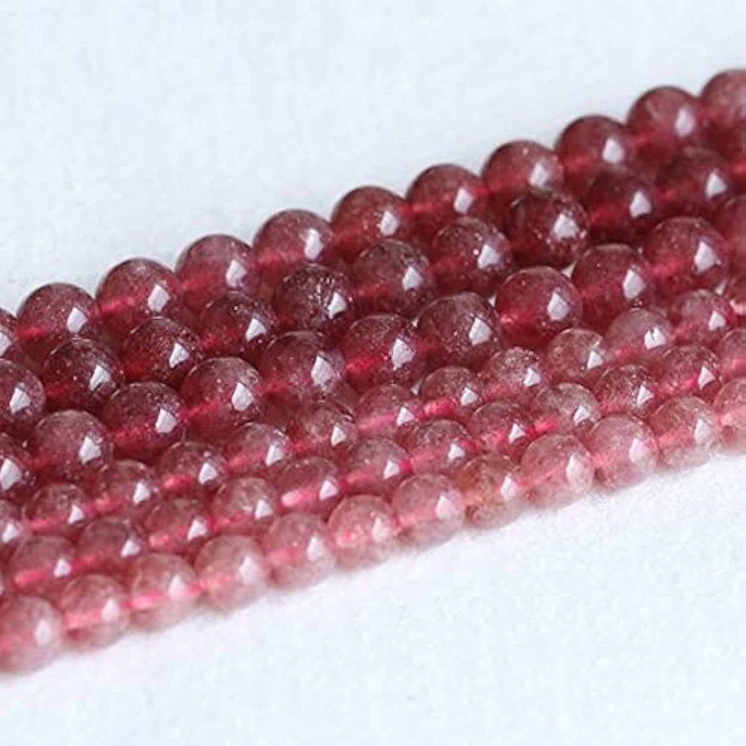 Lépidolite rose perles de lithothérapie pour atelier de bijoux bien-être